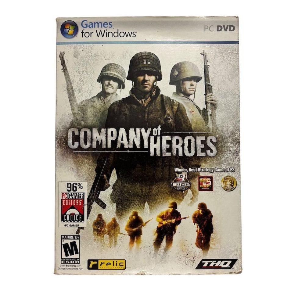 Company of Heroes PC 2006 Real-Time Strategy Game M Rating THQ